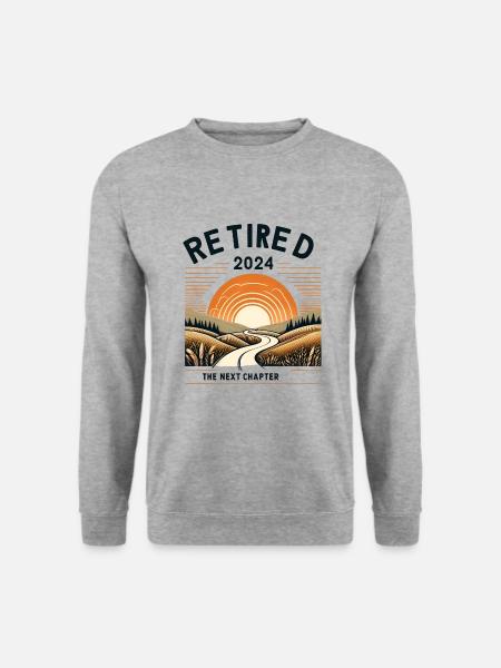 Retraité 2024 Le prochain chapitre commence - Sweat-shirt Unisexe - gris chiné