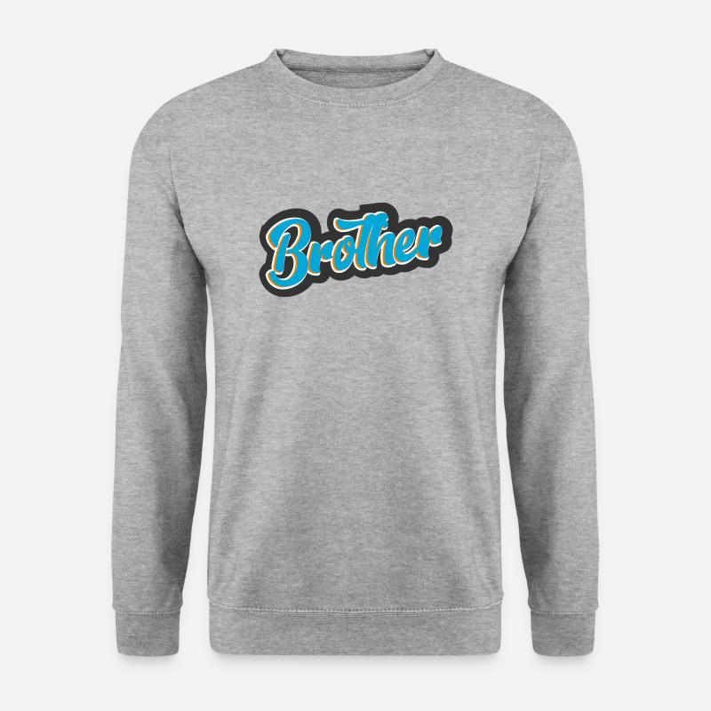 Brother - Unisex Pullover - Weißgrau meliert