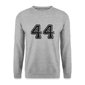 44 - Unisex Sweatshirt - salt & pepper - Front - Alina (178cm) & Michal (187cm)
