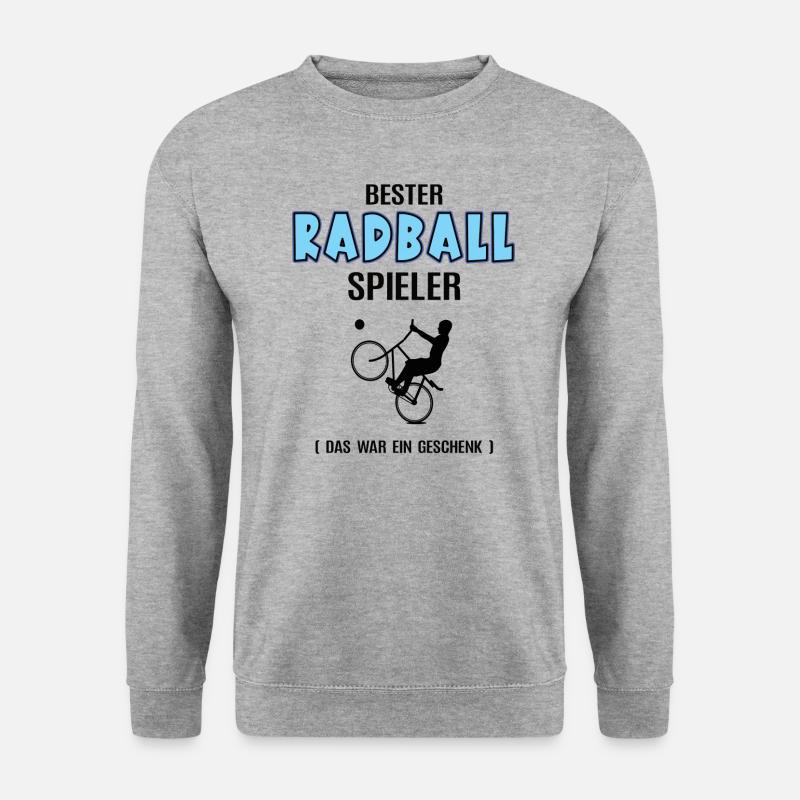Bester Radball Spieler Radballer Radballspieler - Unisex Pullover - Weißgrau meliert