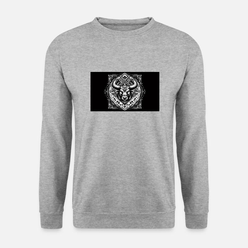 Designer 9 - Unisex Pullover - Weißgrau meliert