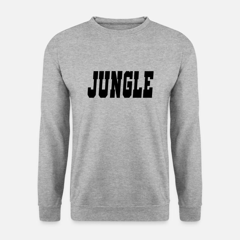 Dschungel - Unisex Pullover - Weißgrau meliert