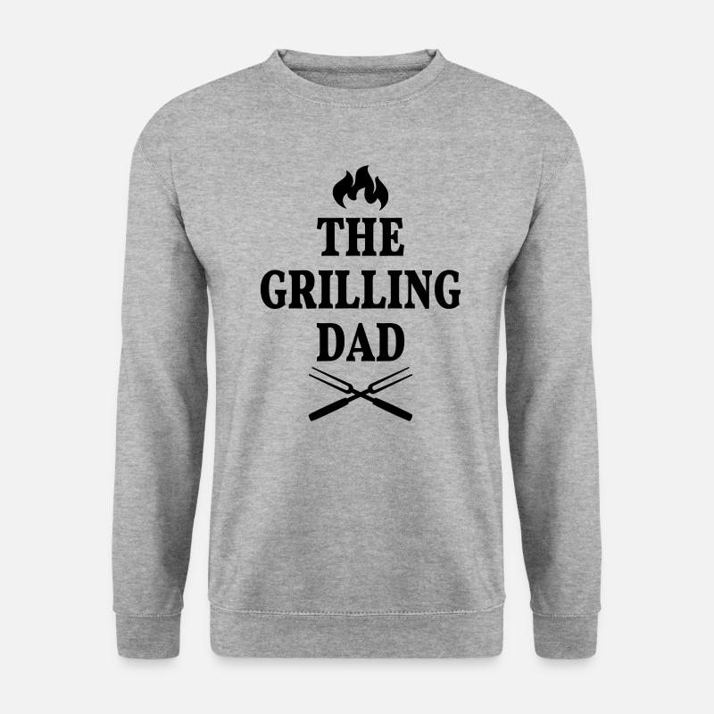 Papa grill Grill King Grill Master Barbecue BBQ - Unisex Sweatshirt - salt & pepper
