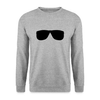 Funny sunglasses design holiday sun beach - Unisex Sweatshirt - salt & pepper - Front - Alina (178cm) & Michal (187cm)