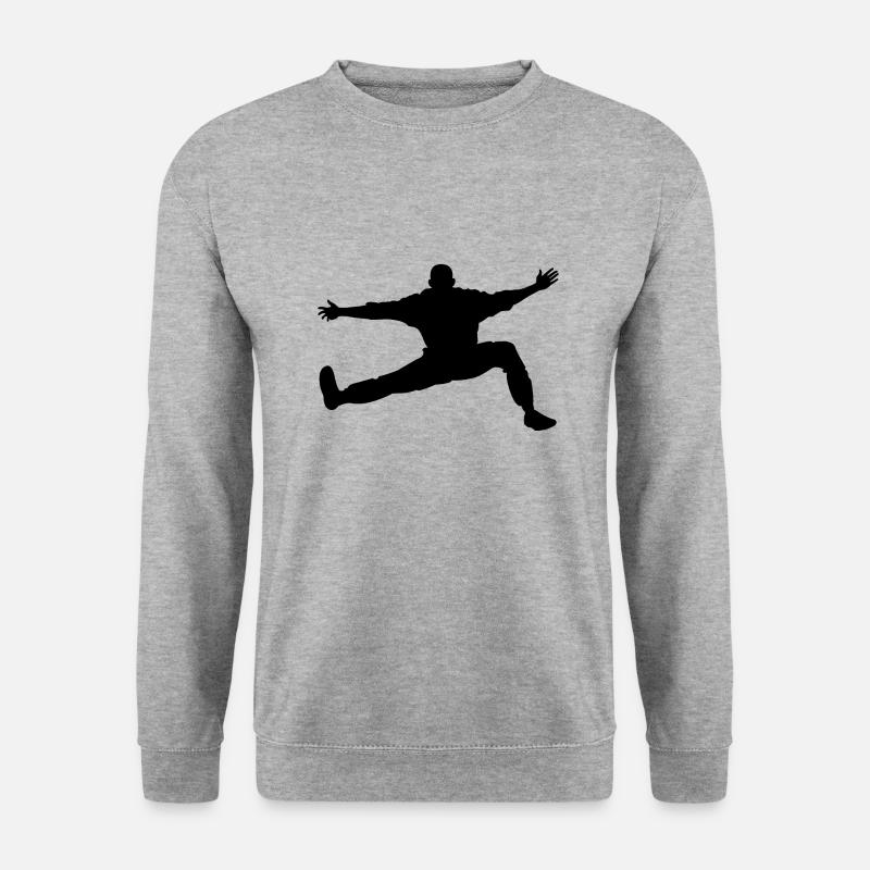 Conception de gardien de but de handball - Sweat-shirt Unisexe - gris chiné