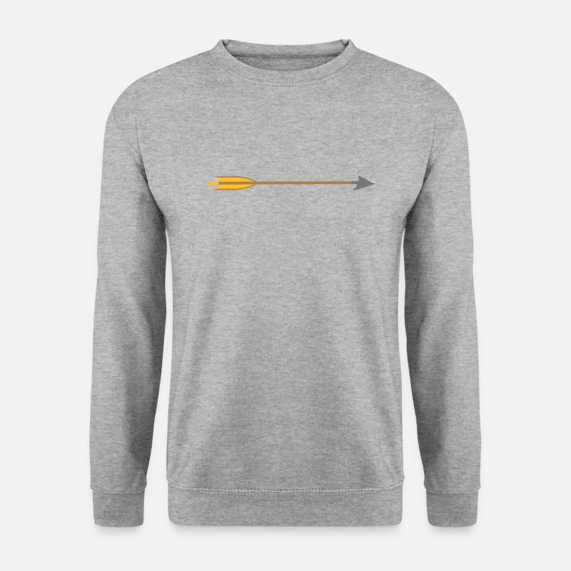 mittelalterliche Bogenschießen Pfeil Broadhead von - Unisex Pullover - Weißgrau meliert