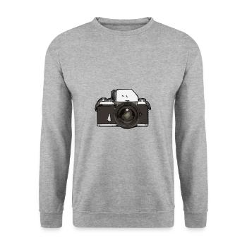 Appareil photo Photographie Appareil photo - Sweat-shirt Unisexe - gris chiné - Devant - Alina (178cm) & Michal (187cm)
