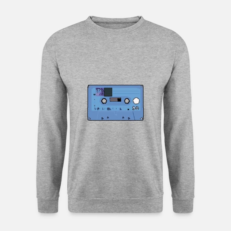 Kasette Retro Kassette - Unisex Pullover - Weißgrau meliert