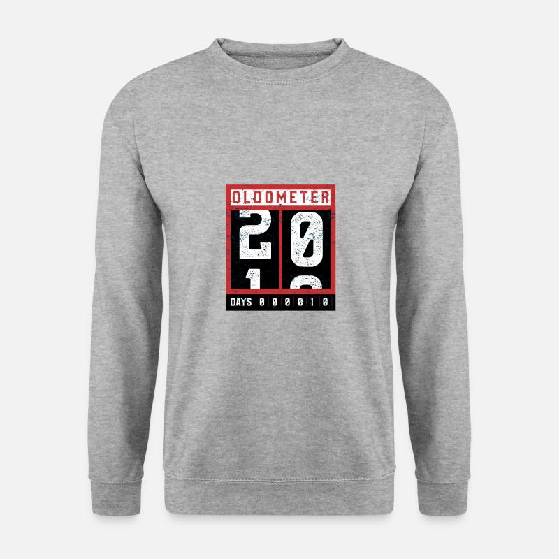 Oldometer, age indicator - Unisex Sweatshirt - salt & pepper
