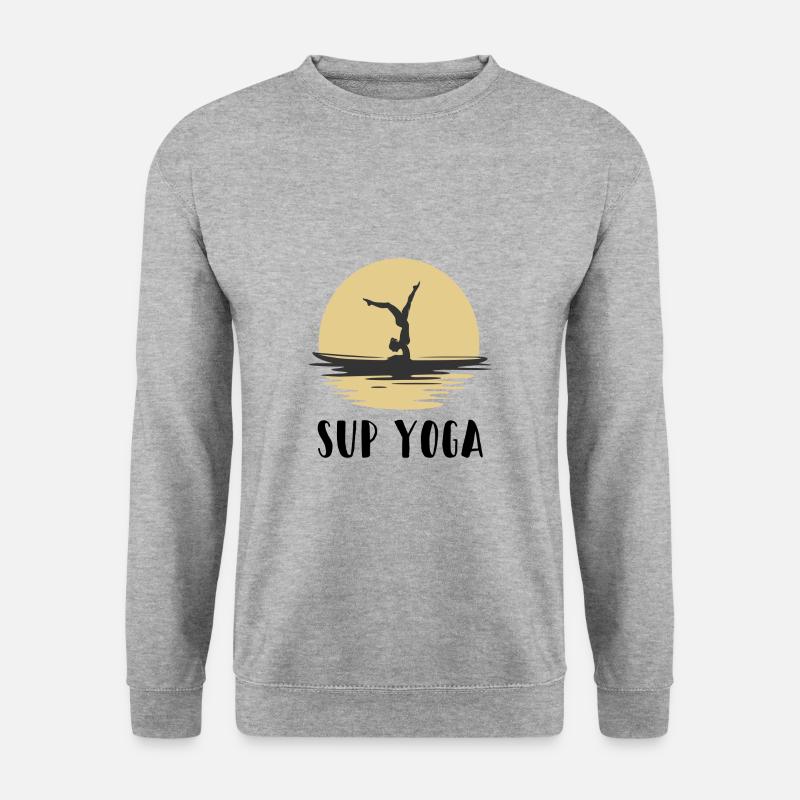 Sup Yoga - Unisex Pullover - Weißgrau meliert