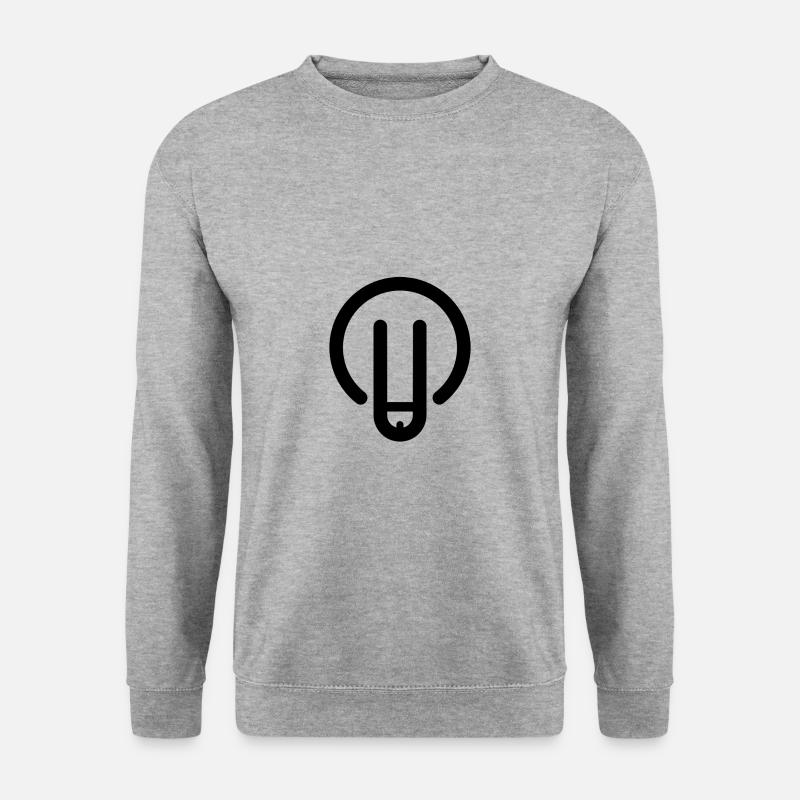 Cock Penis Schaft Pimmel - Unisex Pullover - Weißgrau meliert