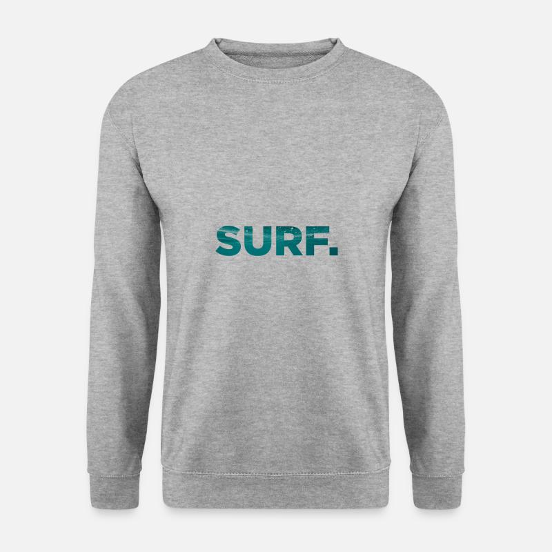 Surf surfing surfing surfer surfer - Unisex Sweatshirt - salt & pepper
