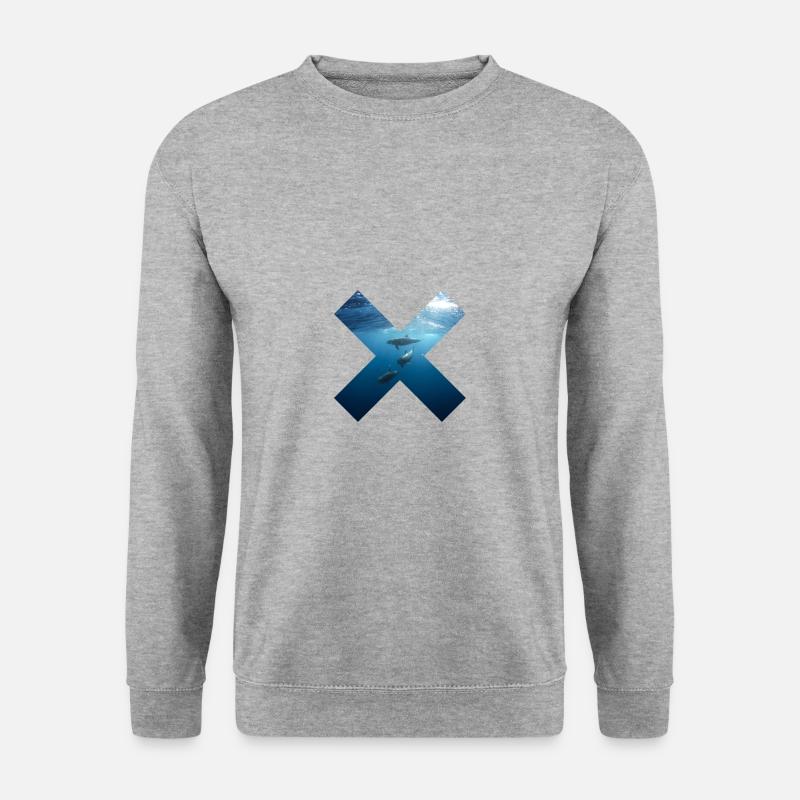Surf Ocean - Unisex Pullover - Weißgrau meliert