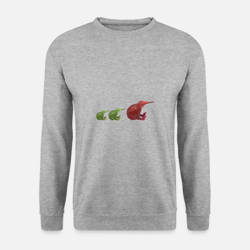 Kiwi - Unisex Pullover - Weißgrau meliert