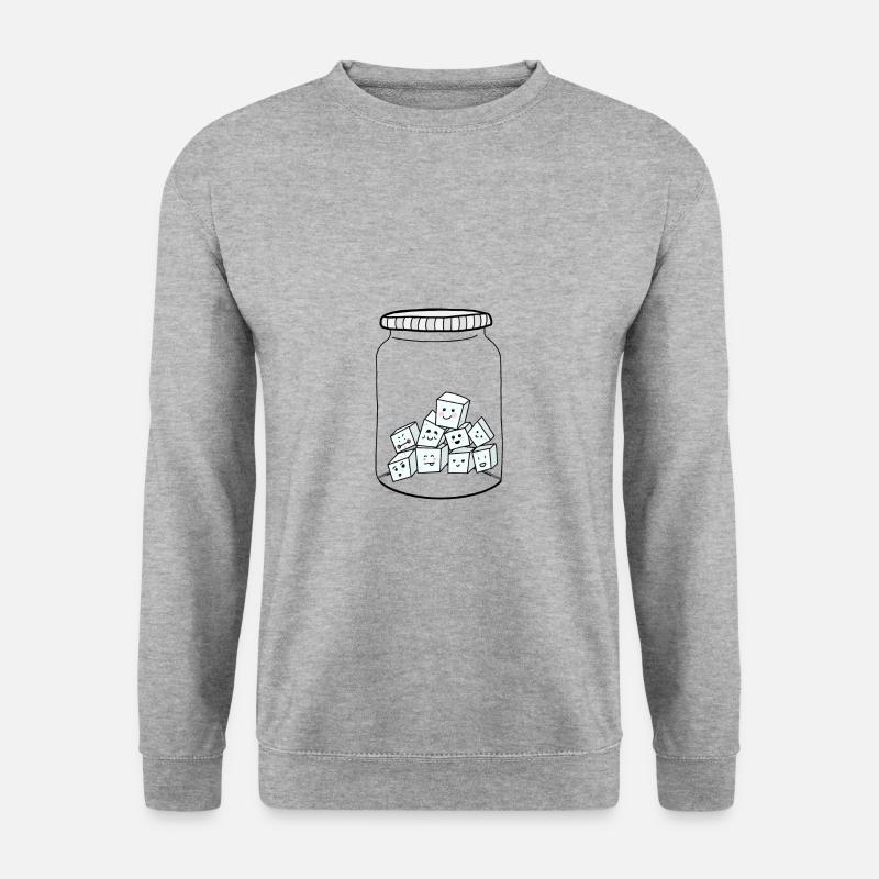 cute sugar - Unisex Pullover - Weißgrau meliert