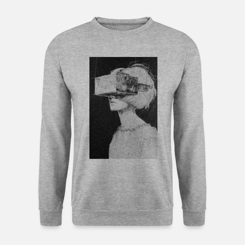 Das Experiment - Unisex Pullover - Weißgrau meliert