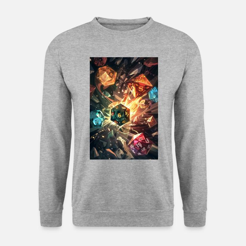 Dice&Demons - Dice Master - Unisex Sweatshirt - salt & pepper