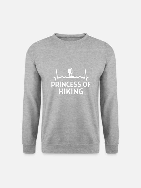 Klettern Kletterer Hiking Sprüche Geschenk - Unisex Pullover - Weißgrau meliert