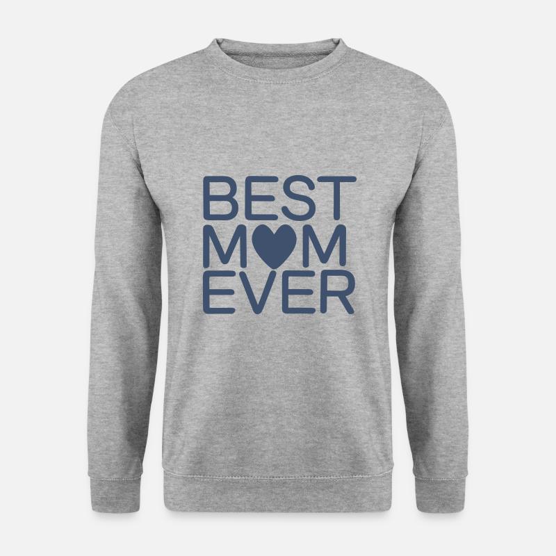 Die beste Mutter aller Zeiten - Unisex Pullover - Weißgrau meliert
