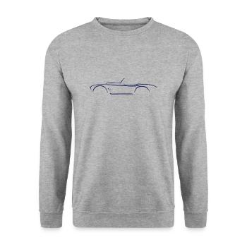Esquisse Shelby AC Cobra - Sweat-shirt Unisexe - gris chiné - Devant - Alina (178cm) & Michal (187cm)