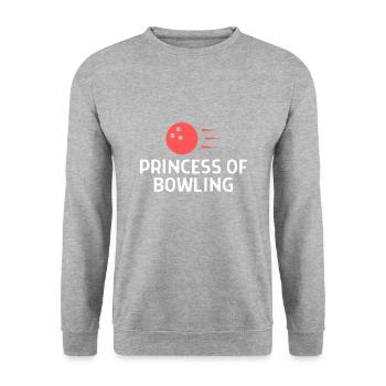 Bowling Dictons Bowling Bowler Skittles Cadeau - Sweat-shirt Unisexe - gris chiné - Devant - Alina (178cm) & Michal (187cm)