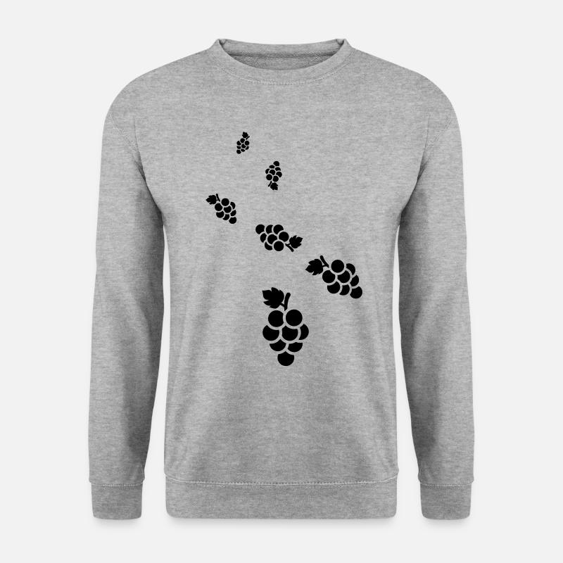 weintrauben - Unisex Pullover - Weißgrau meliert