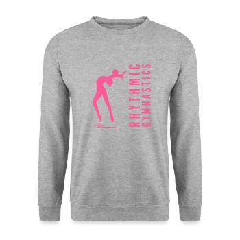 Rhythmic Gymnastics Gymnastics Gymnast with Ball - Unisex Sweatshirt - salt & pepper - Front - Alina (178cm) & Michal (187cm)