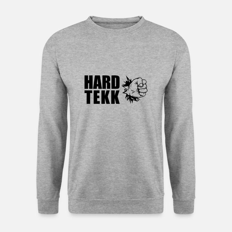 Hardtekk Hard Tekk - Unisex Pullover - Weißgrau meliert