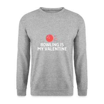 Bowling Dictons Bowling Bowler Skittles Cadeau - Sweat-shirt Unisexe - gris chiné - Devant - Alina (178cm) & Michal (187cm)