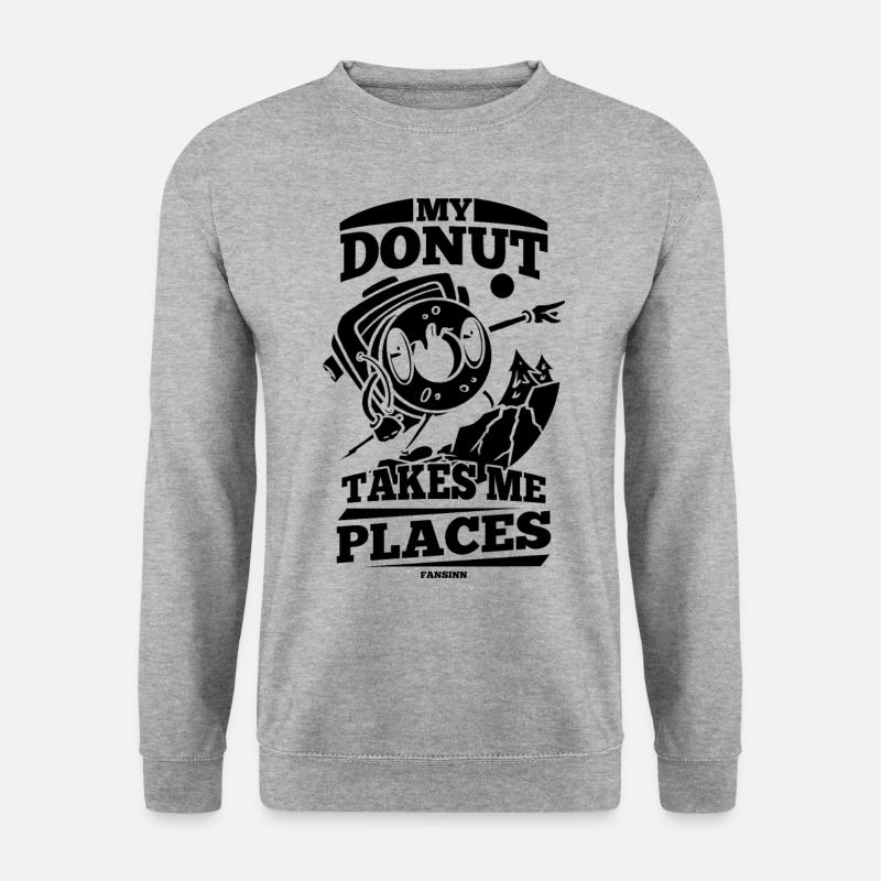 Donut - Unisex Pullover - Weißgrau meliert