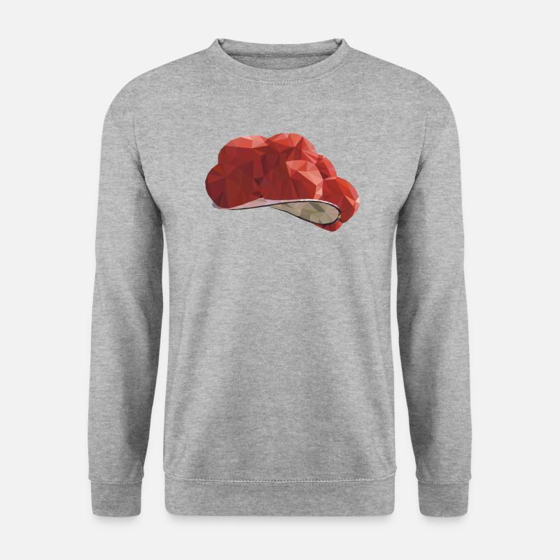 Bollenhut - Bollehut - Polygon #Heimatland - Unisex Pullover - Weißgrau meliert