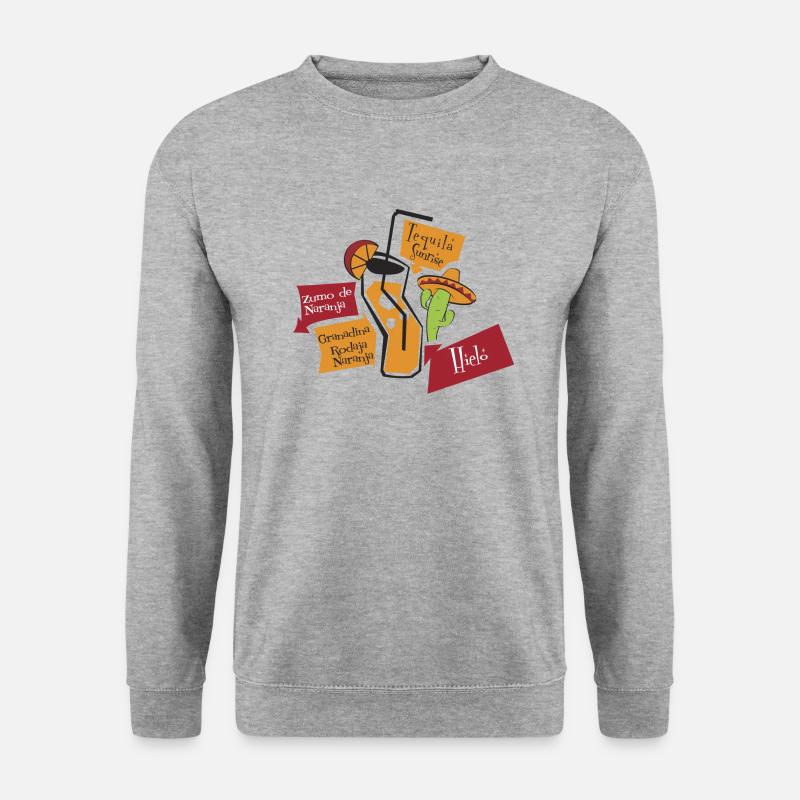 Tequila - Unisex Pullover - Weißgrau meliert