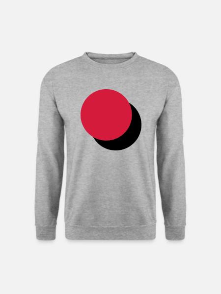 Two touching circles - Unisex Sweatshirt - salt & pepper
