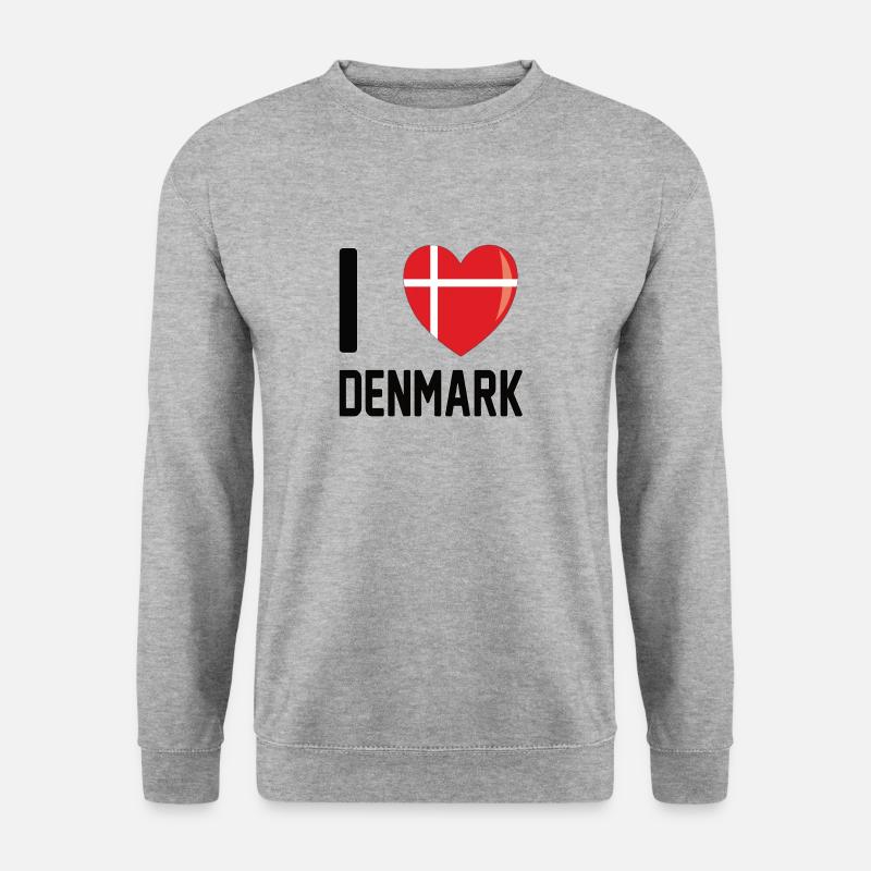 Denmark Denmark flag nation - Unisex Sweatshirt - salt & pepper