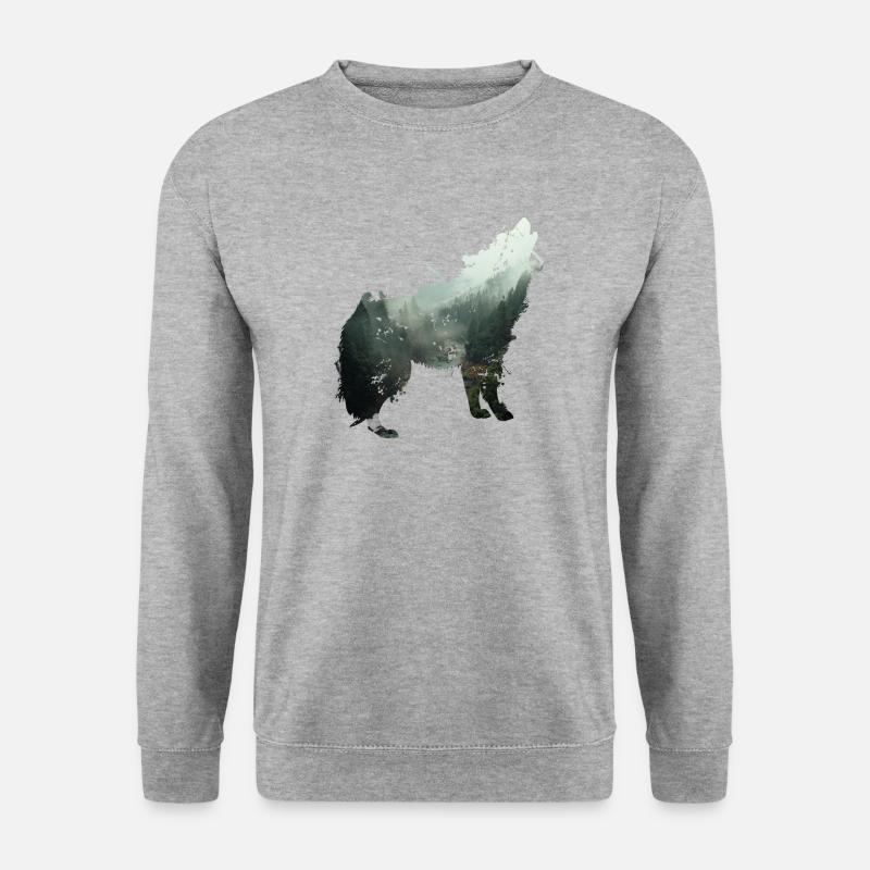 The wolf is the forest - Unisex Sweatshirt - salt & pepper