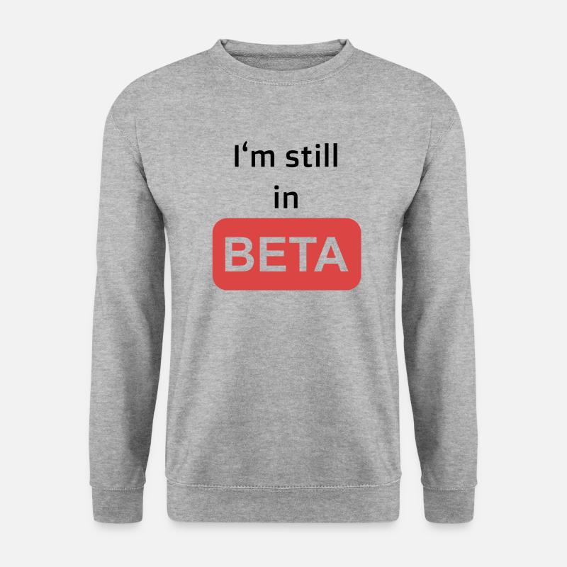 Beta - Unisex Pullover - Weißgrau meliert