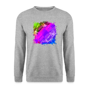 Hip Hop Rap DJ - Unisex Pullover - Weißgrau meliert - Vorne - Alina (178cm) & Michal (187cm)