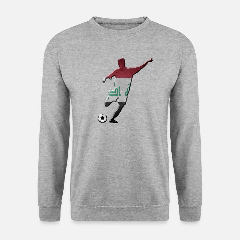 Irak - Unisex Pullover - Weißgrau meliert