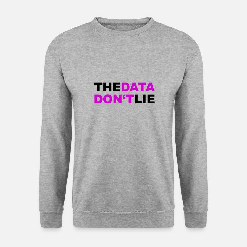 Data Datenschutz DSGVO Geschenk - Unisex Pullover - Weißgrau meliert
