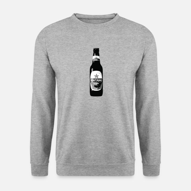 Bier - Unisex Pullover - Weißgrau meliert