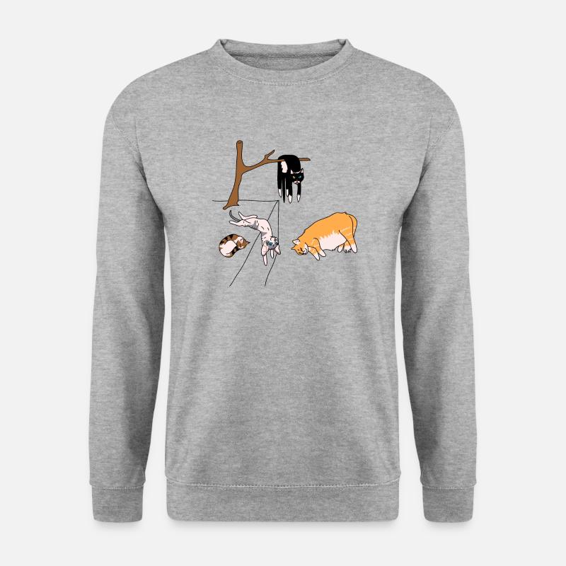 Dalí's cats - Unisex Sweatshirt - salt & pepper