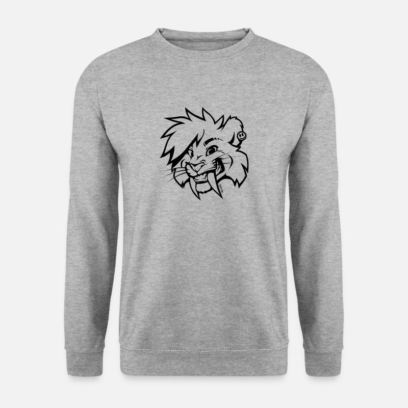 Smile-odon! Outlines Transparent - Unisex Pullover - Weißgrau meliert