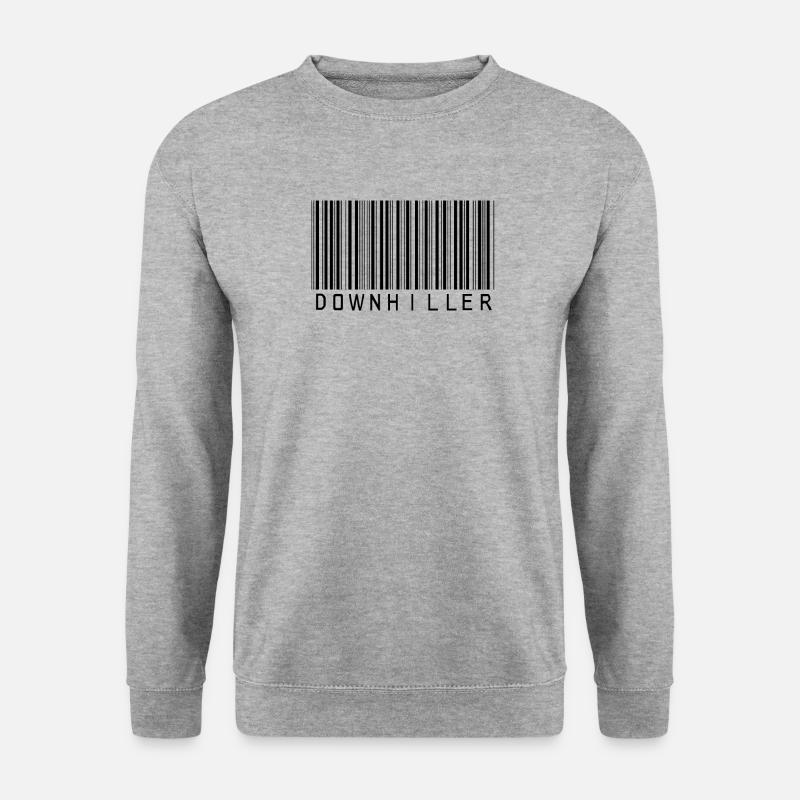 Downhill Bike Shirt - Unisex Pullover - Weißgrau meliert