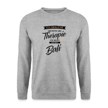 Bali - Unisex Pullover - Weißgrau meliert - Vorne - Alina (178cm) & Michal (187cm)