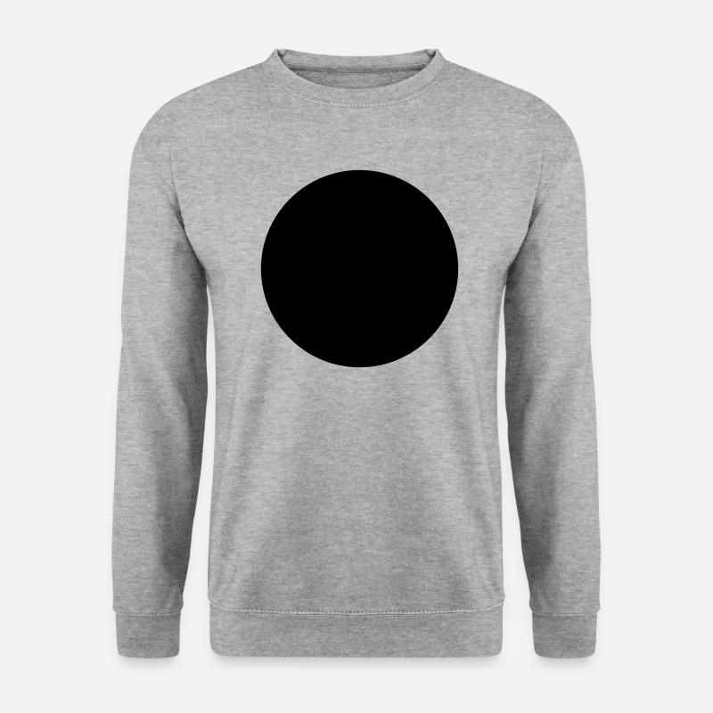 Black circle - Unisex Sweatshirt - salt & pepper