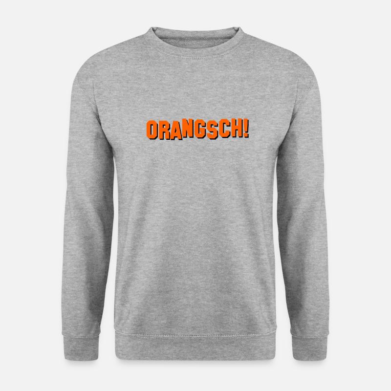 Orangsch! - Unisex Pullover - Weißgrau meliert