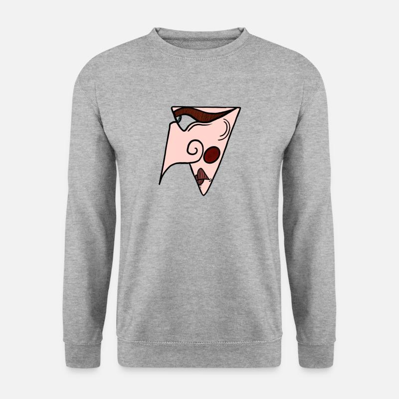 shorty - Unisex Pullover - Weißgrau meliert
