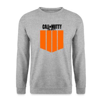 Call of Mutty Lag Ops 4 - Unisex Sweatshirt - salt & pepper - Front - Alina (178cm) & Michal (187cm)