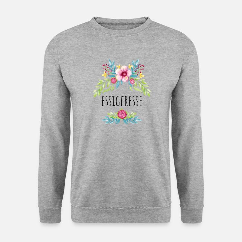 Essigfresse - Unisex Pullover - Weißgrau meliert