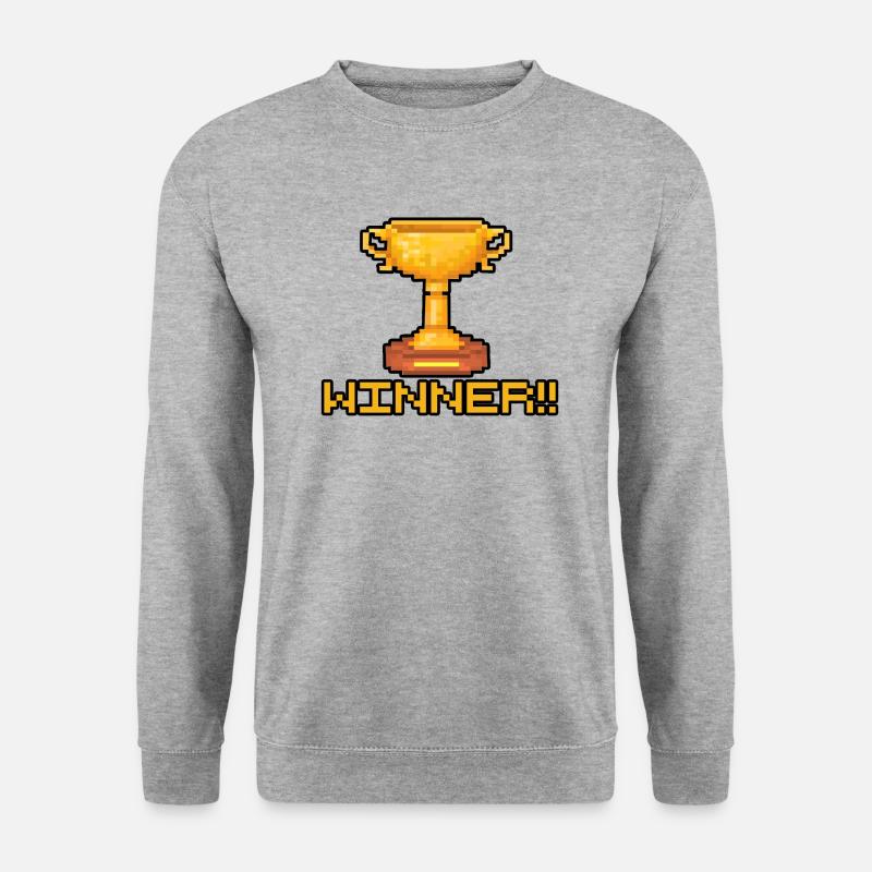 Winner - Unisex Pullover - Weißgrau meliert